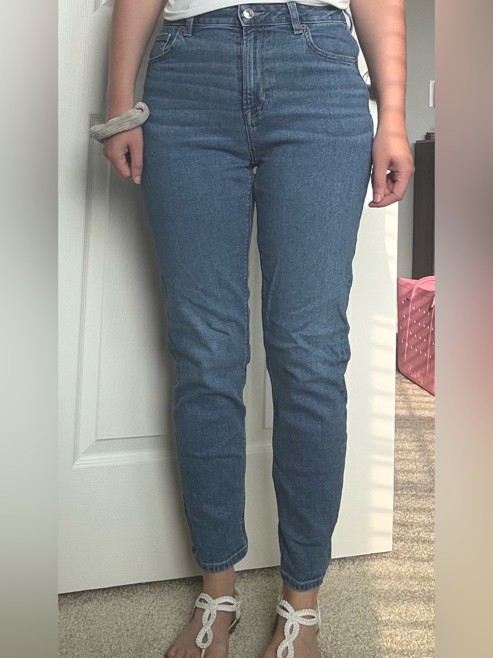 American Eagle Outfitters High-Rise Blue Denim Jeans
